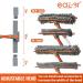 Eazer 2-in-1 Rotatable Window Squeegee Cleaner with 62'' Extension Pole - Telescopic Window Cleaning Kit for Indoor/Outdoor Glass - Buy Online on GoSupps.com