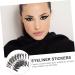 FOMIYES 200 Pairs Eyeliner Adhesive Eyeliner Stickers Glitter Stickers Glitter Eyeliner Stickers Eyelid Stickers Sticker Sheet Eyelid Tape Stickers Self-adhesive Eyeliner Sticker Plastic 4X0.5X0.1CMx5pcs Assorted Colorx5pcs - Buy Online on GoSupps.com