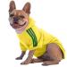 Ducomi dog sweater with hood for all sizes and breeds - warm and soft dog clothing - single -colored sweater for pets and puppies (yellow m) m yellow