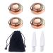 Replacement Heads Compatible with Finishing Touch Flawless Facial Hair Removal Tool for Women (Shaver Head 4PCS + Velvet Bag + Brush 2PCS) 4 PCS