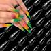 VIVID STELLA False Nails Tips 600 Pieces Acrylic Nail Art Full Cover Fake Nails Long Stiletto Fake Nail for Women Girls