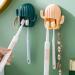 Haiaxx Wall-Mounted Cactus Toothbrush Holder - Multifunctional Bathroom Organizer & Hook for Razors | Stylish White Design - Buy Online on GoSupps.com