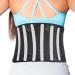 EKSMA Back Support Belt - Breathable Waist Lumbar Lower Back Brace Light Thin Orthopedic Rigid Adjustable Brace Dual Adjustable Straps(M)