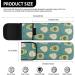 Avocado Print Curling Iron Holder Cover | Heat Resistant Neoprene Bag for Women & Girls - 2 Pocket Design - Buy Online on GoSupps.com