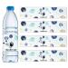Fangleland 28Pcs Outer Space Baby Shower Water Bottle Labels  Solar System Welcome Baby Water Bottle Wrappers for Gender Reveal Decor - Personalized Astronaut Bottle Label Supplies