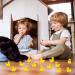 100Pcs Mini Resin Ducks Realistic Micro Landscape Ornament | Cute Baby Bath Toy | Aquarium & Dollhouse Decor - Yellow - Buy Online on GoSupps.com