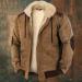 Hanxiulin Fluffy Fleece Plush Jacket for Men | Warm Zipper Wool Winter Coat | Oversized Autumn Fleece Jacket - Buy Online on GoSupps.com