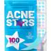 KEYCONCEPTS Star Pimple Patches (100 Pack) Pimple Patches Stars - Hydrocolloid Star Patches for Pimples with Tea Tree Oil - Star Pimple Patches for Face - Zit Patch and Pimple Stickers Stars (iridescent)