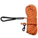 Loqatidi's long dog leash made of reflective nylon comfortable woven handle strong durable lockable hook cord camping line for medium -sized and small dogs only 15m leash / orange