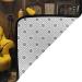 Flannel Carpet Mustard Yellow and Black Picture 60 x 39 in Non-Slip Durable Suitable for Living Room and Office Bedroom - Buy Online on GoSupps.com