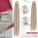 Moresoo 12 Tape In Extensions - #P14/613 Caramel & Platinum Blonde Real Human Hair - 20 Pieces 30g Silky Invisible Tape Extensions - Buy Online on GoSupps.com