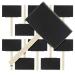 US Art Supply 4 inch Foam Sponge Wood Handle Paint Brush Set (Value Pack of 10) - Lightweight durable and great for Acrylics Stains Varnishes Crafts Art