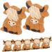 COHEALI Highland Animal Silicone Beads Toy - 40pcs Light Brown (2.8x2.7cm) Baby Cute Design - Buy Online on GoSupps.com