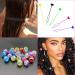 406 Pcs Hair Beads Set for Kids Hair Braids - Blue Ocean Theme with Pony Beads, Elastic Bands, Quick Beader & Comb - Buy Online on GoSupps.com