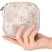 White Hydrangea Menstrual Cup & Pad Storage Pouch | Portable Feminine Menstruation Bag - Color 1 - Buy Online on GoSupps.com