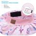 Kids Satin Sleep Cap 2 Pack - Unicorn & Black | Adjustable Silk Hair Bonnet for Babies & Toddlers with Curly Hair - Buy Online on GoSupps.com