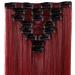 Premium Sego Clip-In Hair Extensions - 26 Maroon Mix Dark Red - 140g Tresses for Realistic Look - Buy Online on GoSupps.com