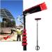 12FT-36FT Water Fed Telescopic Brush Extendable Cleaner Conservatory Roof Extension Rod Cleaning Equipment for Photovoltaic Panel Cleaning Trucks Cleaning 5.4m(18FT)