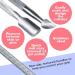 Professional Stainless Steel Double End Cuticle Pusher + Cuticle Nippers Duo Professional Manicure Pedicure Nail Cleaner Gel Polish Remover Prep Cutters Remove Dead Skin - Buy Online on GoSupps.com