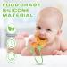 Vicloon Silicone Toy Clip 2Pcs - Food Grade Safety Straps for Pacifiers, Sippy Cups, and Toys - Adjustable Stroller and Anti-Drop Chain - Bear-Yellow/Green - Buy Online on GoSupps.com