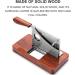 Desktop Cigar Scissors Knife-Shaped Sharp Cutter Stainless Steel Rosewood Base Can Cut 25mm Cigars Birthday Gift for Men - Buy Online on GoSupps.com