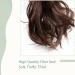 Matte Claw On Ponytail Extension 18 Inch Curly Wavy Hairpiece - Medium Brown - Buy Online on GoSupps.com