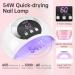LKE Gel Nail Polish Kit - 54W UV Light 6 Color Set (White Black Red Pink Gold Silver) - Glossy & Matte Gel Top/Bottom Coat & Nail Art Tools for DIY Manicure - Buy Online on GoSupps.com