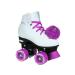 Epic Skates Princess Quad Roller Skates White/Purple Youth 4
