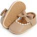 RVROVIC Baby Girl Moccasins | Princess Mary Jane Flat Shoes 12-18 Months | Beige Toddler Shoes - Buy Online on GoSupps.com