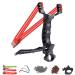 NISPOTDOR Professional Slingshot Set, Y Shot Hunting Slingshot for Adults, High Velocity Catapult Sling Shot with 100 Ammo Balls and 3 Rubber Bands black
