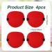 4pcs Soft 3D Eye Patches for Adults - Adjustable Lazy Eye Patches for Strabismus & Vision Improvement - Surgery Recovery - Red - Buy Online on GoSupps.com