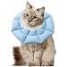 Ohcozzy neck rope cat with an adjustable waistband soft cat collar with anti-leak function after the operation pet protective collar (size M light blue) m light blue-2