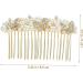 FRCOLOR Pearl Hair Pin alloy rhinestone hair side bridal headdress rhinestone hair combs for diamond hair crystal hair Hair piece bride rhinestones Pearl Side Comb - Buy Online on GoSupps.com