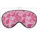 Buy Pink Elements Paisley Sleep Mask for Women - Adjustable Eye Shades Cover with Elastic Strap - Perfect for Travel & Relaxation - Buy Online on GoSupps.com