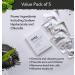 Osty Renewal Bubble Masks with Activated Charcoal and Sodium Hyaluronate - Pack of 5 Detox Foaming Face Masks - Botanical Extracts, Sulfate and Paraben-Free - Buy Online on GoSupps.com