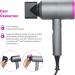 1800W lonic Hair Dryer Fast Hairdryer Blow Dryer Professional Salon Ionic Blow Dryer with 3 Nozzles & 1 Diffuser & 3 Heating & 2 Speed & Cold Settings Fast Drying for Salon Home Travel - Buy Online on GoSupps.com
