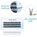 Individual Cluster Lashes C Curl 0.10mm 13mm 120Pcs | Soft 3D Effect DIY Eyelash Extensions - RR-13mm Clusters-YW-0.10-C - Buy Online on GoSupps.com