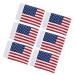 KINGTOP USA Golf Flag Double-Side American US Flags Regulation Tube Flags Practice Putting Green Flag for Yard 420D Nylon Mini Pin Flags 8 L x 6 H 6-Pack