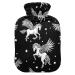 Winged Pegasus Black Heat bottle with reference heat bottles for pain relief handfoot warmer heating bottles for heat and cold therapy 2L 2 L