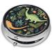 Cute Dinosaur Printed Mini Pill Box | 3 Compartment Travel Organizer | Portable Medicine Case for Home & Office - Buy Online on GoSupps.com