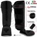 RDX Maya Hide Leather Shin Guards for Kickboxing, Muay Thai, and Martial Arts - Black Medium - Buy Online on GoSupps.com