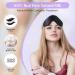 BeeVines 100% Real Pure Natural Silk Eye Mask 2 Pack for Dry Eyes | Heated Weighted Eye Mask for Sleeping with Lavender Heating Pads | Black & Blue - Buy Online on GoSupps.com