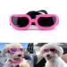 PETLESO Dog Sunglasses Dog Goggles Waterproof Anti-UV Sunglasses for Small Dogs/Cats - Pink