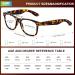 Abejojo Oversized Blue Light-Blocking Reading Glasses for Women | Tortoise Style UV Protection 2.75 Dioptria Spring Hinge for Comfort - Buy Online on GoSupps.com