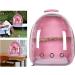 Bird Carrier Bag Pet Backpack Cage Parrot Visible Lightweight Oxford Cloth Carry Bag for Small Medium Birds Hiking Conures Pink - Buy Online on GoSupps.com