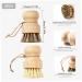 2Pcs Wooden Dish Brush Palm Corrosion Resistant Smooth Dish Scrubber with Rope Washable Reusable Hanging Scrub Brush for Pot Dish Sink Vegetables. - Buy Online on GoSupps.com