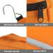 Hanging Toiletry Bag Waterproof Jiemei Travel Wash Bag | 4 Compartments, Foldable Compact Size | Super Durable Fabric | Orange - Buy Online on GoSupps.com