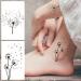 Dandelion Temporary Tattoos for Women - 14 Sheets, Waterproof and Realistic Flying Birds Butterfly Designs for Body, Leg, Arm, Hand, Wrist, Neck Decoration - Buy Online on GoSupps.com