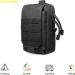 Buy Tactical EDC Bag | Multifunctional Gadget Organizer & Cell Phone Holder - Ideal for Camping Hiking & Cycling - Compact Black Belt Bag - Buy Online on GoSupps.com