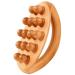 Wood therapy massage tools with handle 14 pearl wood massage roller lymphatic drainage massage device Tools for body formation Cellulite massage GUA SHA Lymphdrainage massage device Gua Sha Holz-Massagege 1PC